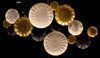Luxe Radiance Metal Disc Wall Art – Gold, Bronze & Champagne Tones