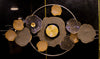 Modern Bloom Wall Art – Metal Circle Sculpture