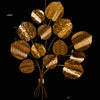 Golden Ginkgo Leaf Wall Art – Luxury Metal Sculpture