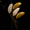 Golden Feather Wall Art – Metal Decorative Panel