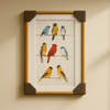 Colorful Birds on Wire Wall Art