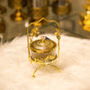 Golden Bloom Pedestal Jar