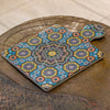Moroccan Mandala Ceramic Serving Board – Teal Harmony