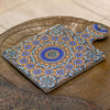 Moroccan Mosaic Ceramic Serving Board – Blue & Orange