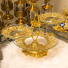 Royal Bloom Gold Glass Dessert Stand