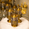 Antique Bronze Glass Canister Set (3 Pieces)