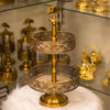 Royal Gold Double-Tier Display Stand