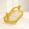 Baroque Gold Glass Serving Tray