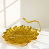 Golden Leaf Handle Tray