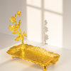 Baroque Bloom Ornate Gold Tray