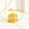Royal Gold Butterfly Glass Jar