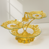 Royal Bloom Gold Glass Dessert Stand