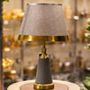 Elegant Grey and Gold Table Lamp