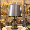 Contemporary Grey and Gold Table Lamp