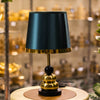 Modern Luxe Table Lamp – Teal Shade with Gold Accent