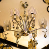 Crystal Bloom Chrome Chandelier