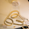 Sculpted Ribbon LED Chandelier – Luxe Edition