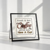 Fresh & Hot Coffee Framed Sign – Glass Display