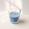 Coastal Breeze Minimalist Candle – Blue Wax Glass Jar