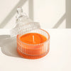 Spiced Citrus Ribbed Glass Candle – Vintage Collection