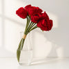 Romantic Red Artificial Rose Bouquet – 9 Stems