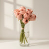 Blush Pink Artificial Rose Bouquet – 9 Stems