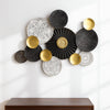 Midnight Elegance Wall Art – Black, White & Gold Metal Plates