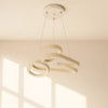 Waveform LED Pendant Light – Sculptural Elegance