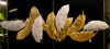 Golden Feather Symphony Wall Art – Luxe Metal Decor
