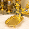 Lux Bloom Oval Gold Tray