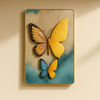 Golden Flight – 3D Butterfly Wall Art
