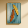 Golden Drift – Feather Wall Art