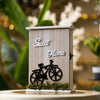 “Sweet Home” Bicycle Key Holder Cabinet – Rustic Wall Organizer