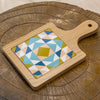Geometric Pattern Square Serving Board