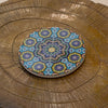 Mosaic Bloom Ceramic Coaster – Round