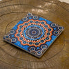 Moroccan Mandala Ceramic Coaster – Square