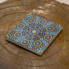 Azure Star Moroccan Ceramic Coaster