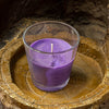 Lavender Bliss Candle – Purple Wax in Clear Glass
