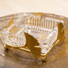 Crystal Gold Leaf Ashtray