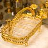 Baroque Gold Glass Serving Tray