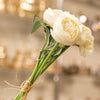 Ivory Elegance Artificial Peony Bouquet – 5 Stems