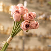 Blush Pink Artificial Rose Bouquet – 9 Stems