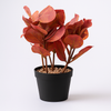 Artificial Red Eucalyptus Plant in Black Pot