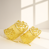 Elegant Gold Filigree Basket Set