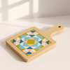 Geometric Pattern Square Serving Board