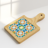 Geometric Pattern Square Serving Board