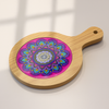 Pink Mandala Wooden Serving Board