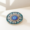 Royal Mosaic Round Ceramic Coaster
