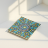 Azure Star Moroccan Ceramic Coaster