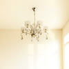 Crystal Bloom Chrome Chandelier